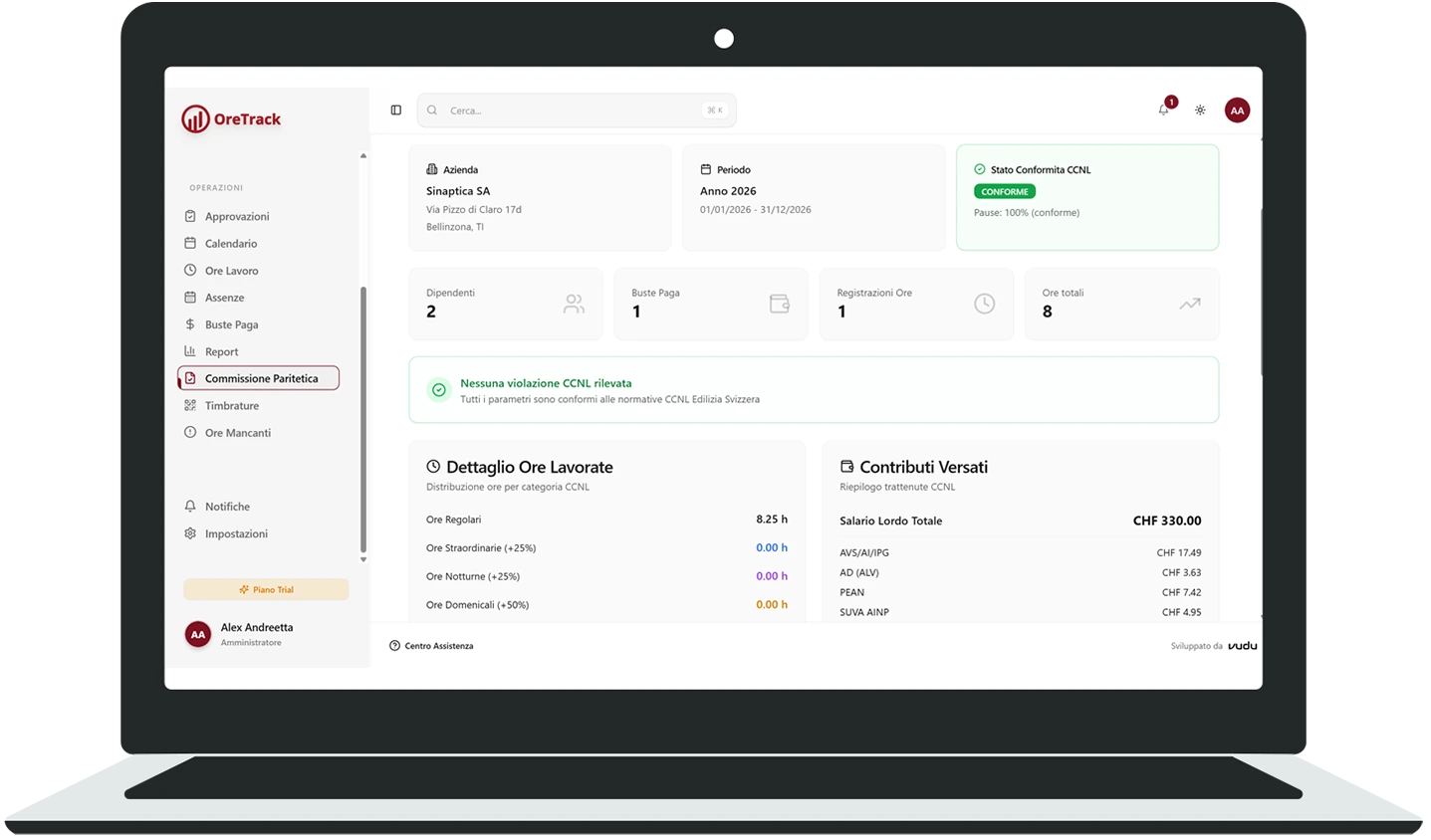 OreTrack - Commissione Paritetica